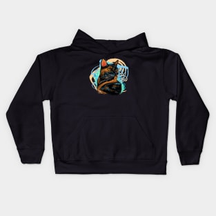 Marozi Posey, Colorful Cat Series #2 Kids Hoodie